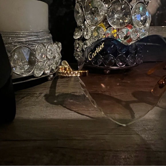 AUTHENTIC & CUSTOM 💎DIAMOND💎 CARTIER FRAMES (heart shape lenses) - Picture 6 of 8